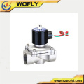 12v / 24v / 110v / 220v acero inoxidable material agua calentador válvula solenoide media presión y temperatura normal